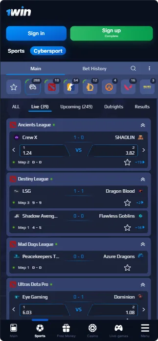 1Win Android APK Installation