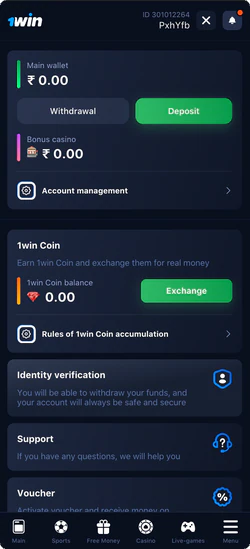 Wallet Deposit Process on 1Win